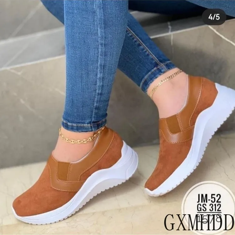 Женские кроссовки на танкетке, дышащие кроссовки на плоской подошве, спортивная обувь для бега, весна-осень 2021
Женские кроссовки на танкетке, дышащие кроссовки на плоской подошве, спортивная обувь для бега, весна-осень 2021