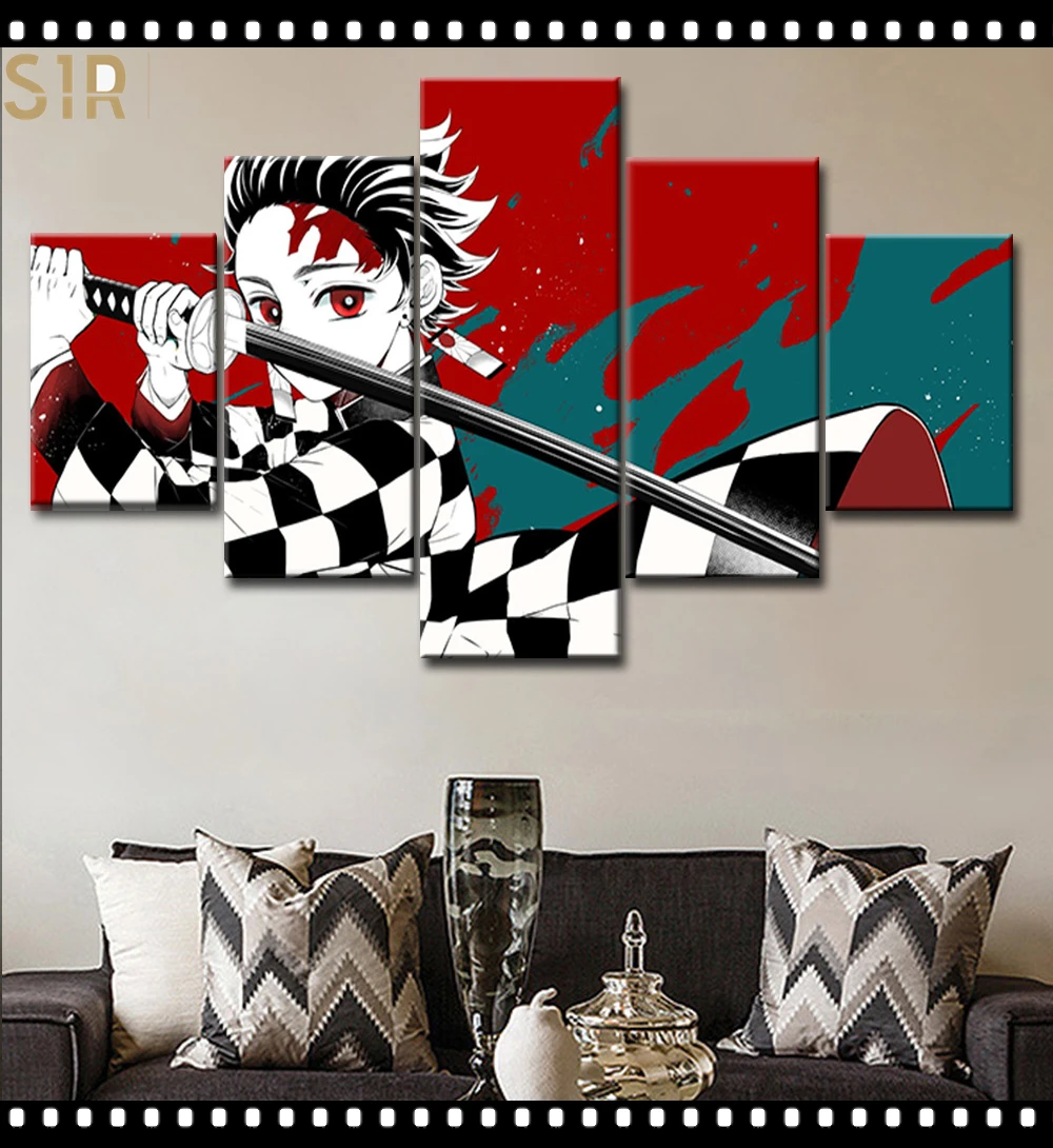 Kimetsu No Yaiba Wall Art 5 Pieces Canvas Painting Poster Pictures Home Decor Living Room HD Printed Game Poster Anime Wall Art
Kimetsu No Yaiba Wall Art 5 Pieces Canvas Painting Poster Pictures Home Decor Living Room HD Printed Game Poster Anime Wall Art