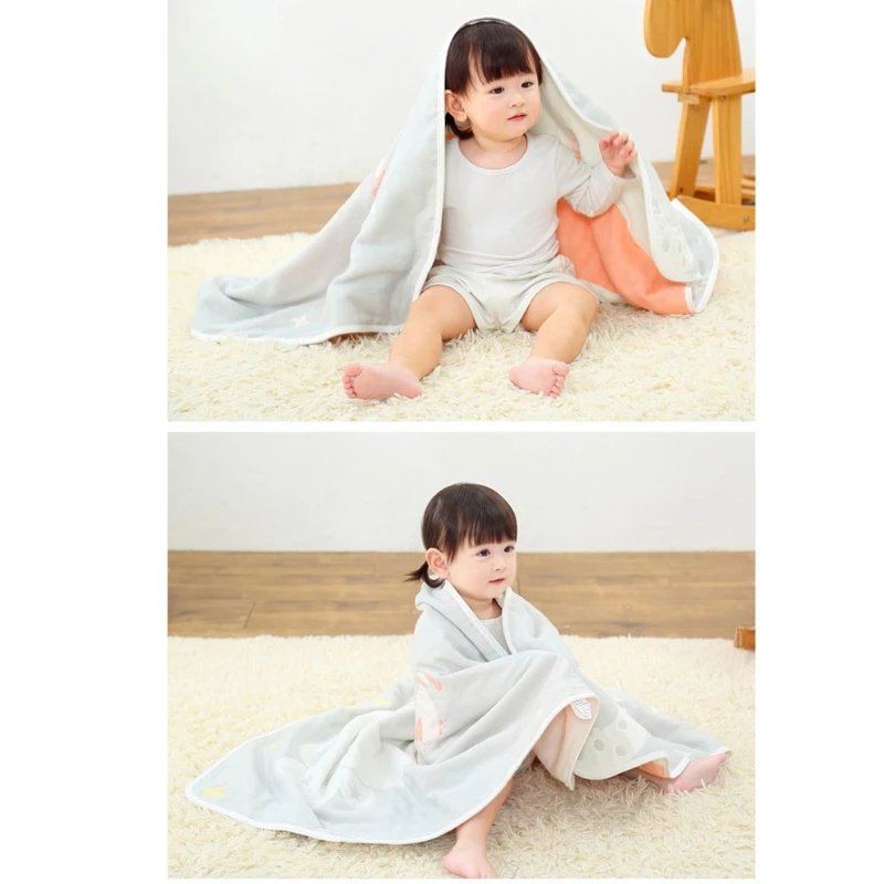 Baby Muslin Bath Towel Infant Soft Cotton Receiving Blanket Newborn Cartoon Printed 6 Layers Thick Swaddle Wrap
Baby Muslin Bath Towel Infant Soft Cotton Receiving Blanket Newborn Cartoon Printed 6 Layers Thick Swaddle Wrap