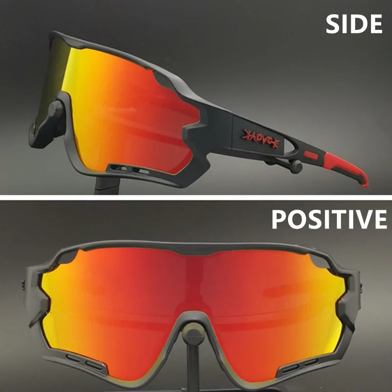 Поляризованные очки для велоспорта UV400 С 5 линзами мужчин и женщин верховой езды