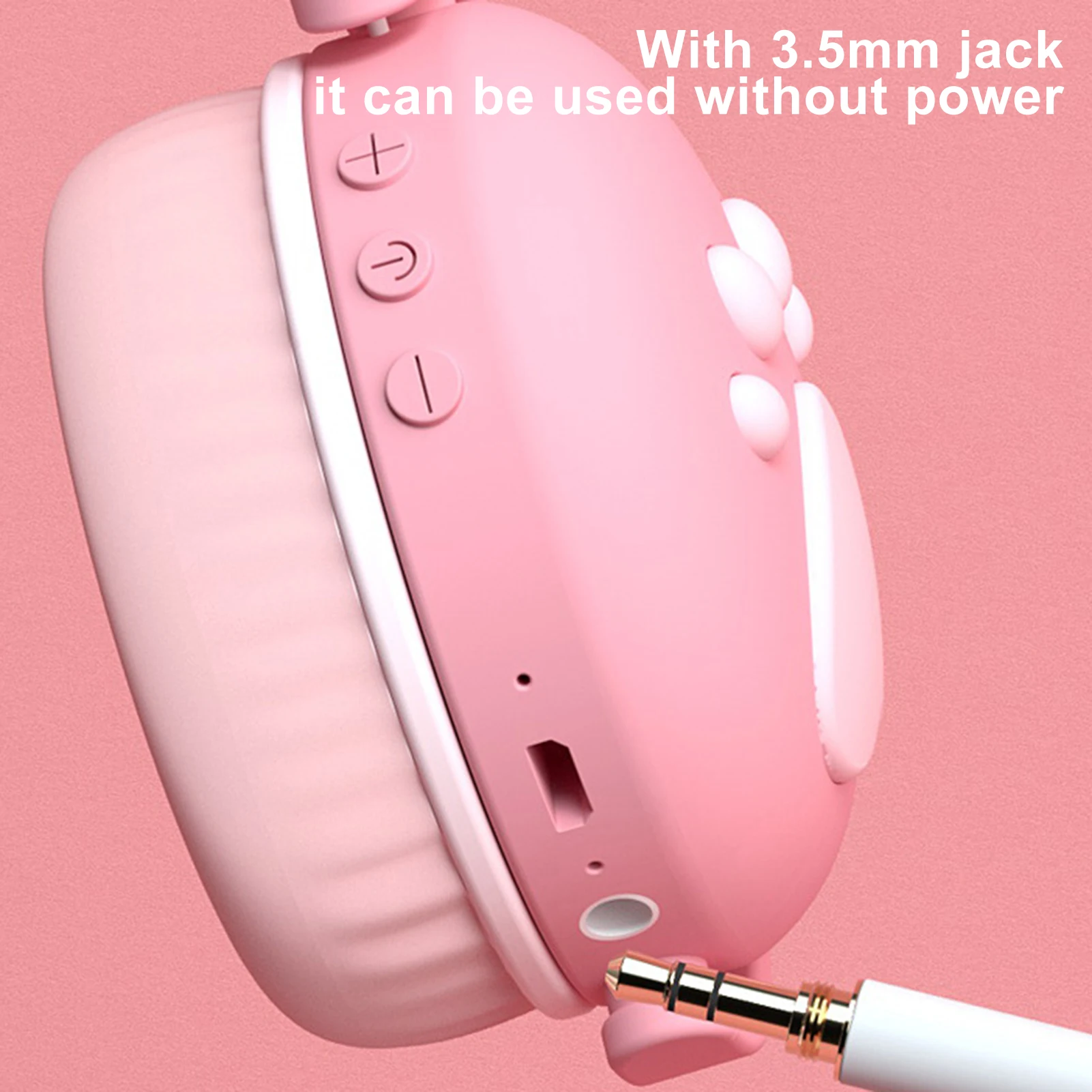 BK1 Girls Wireless Headphone Cat Ear Paw Kids Bluetooth 5.0 Headphone with Mic Bluetooth Headphone Games Computer Accessories
BK1 Girls Wireless Headphone Cat Ear Paw Kids Bluetooth 5.0 Headphone with Mic Bluetooth Headphone Games Computer Accessories