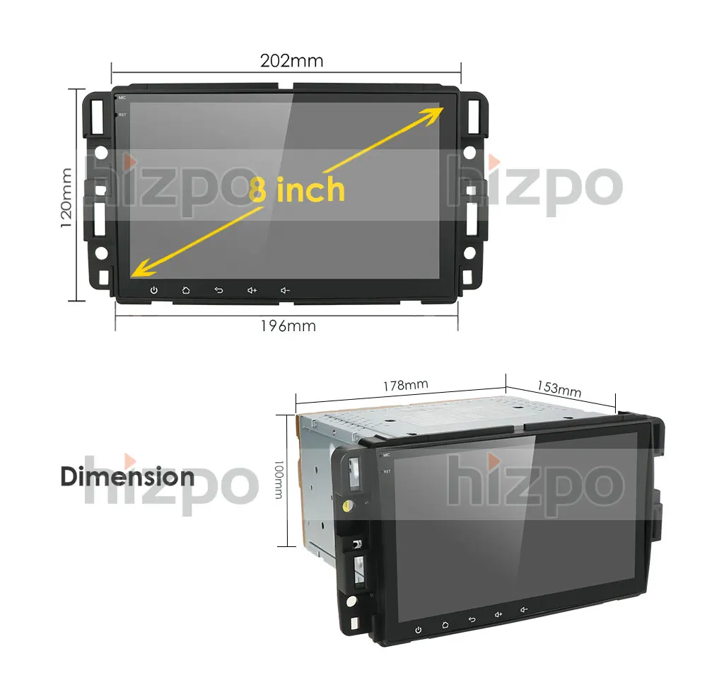 8'' 2Din Android 10 Built in DSP IPS Car Radio GPS Multimedia Player For Chevrolet/Silverado/Tahoe/Monte GMC Yukon/Denali/Acadia
8'' 2Din Android 10 Built in DSP IPS Car Radio GPS Multimedia Player For Chevrolet/Silverado/Tahoe/Monte GMC Yukon/Denali/Acadia