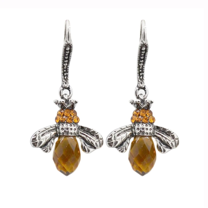 Europe And America New Earring Personality Insect Bee Crystal Alloy Drop Earrings For Women Fashion Rhinestone Jewelry
Europe And America New Earring Personality Insect Bee Crystal Alloy Drop Earrings For Women Fashion Rhinestone Jewelry
