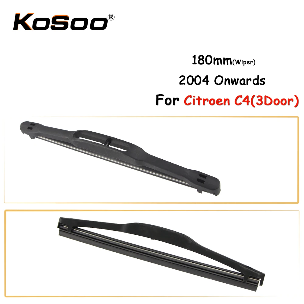 KOSOO Auto Rear Car Wiper Blade For Citroen C4(3Door),180mm 2004 Onwards Rear Window Windshield Wiper Blades Arm,Car Accessories
KOSOO Auto Rear Car Wiper Blade For Citroen C4(3Door),180mm 2004 Onwards Rear Window Windshield Wiper Blades Arm,Car Accessories