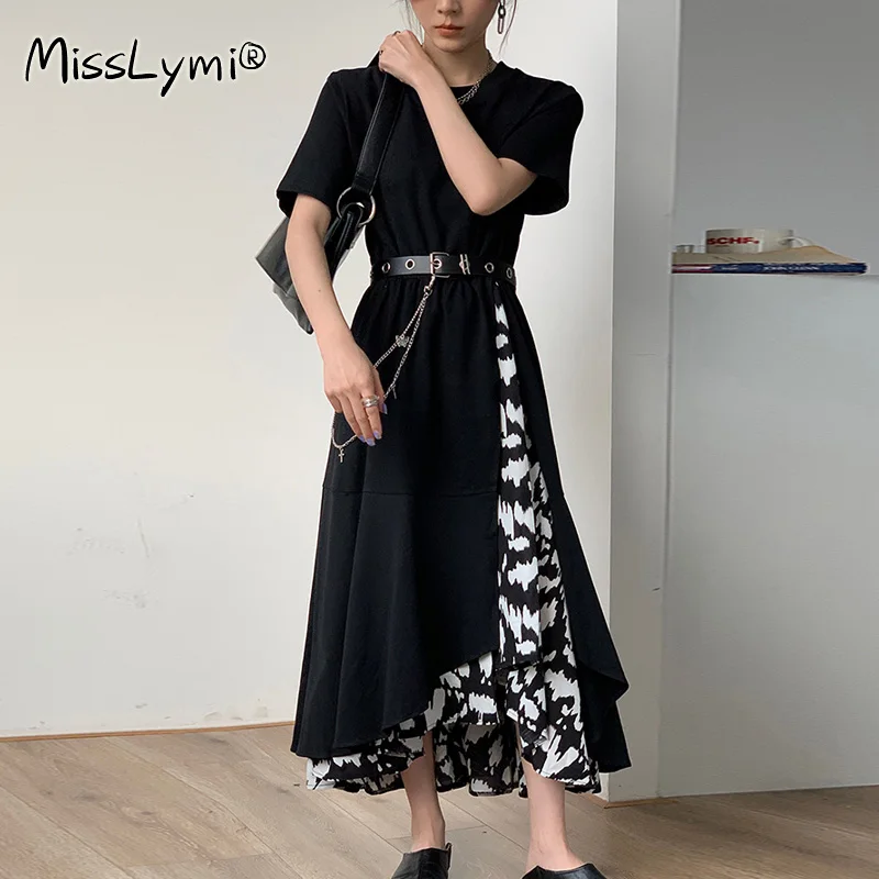 5XL Plus Size Women Elegant Design Dress Summer 2021 Short Sleeve Black Patchwork Floral Chiffon Ruffle Asymmetric Long Dresses
5XL Plus Size Women Elegant Design Dress Summer 2021 Short Sleeve Black Patchwork Floral Chiffon Ruffle Asymmetric Long Dresses