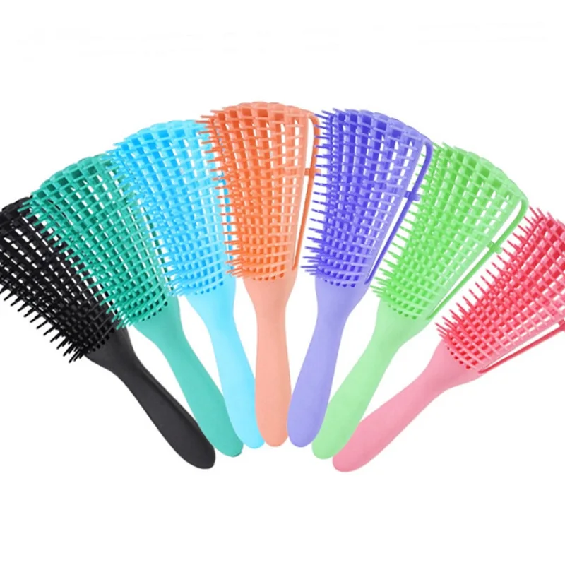 

1PC Massage Fluffy Curly Hair Eight Claw Comb Scalp Massage Hair Comb Horn Removal Brush Female Modeling Comb Hair Style Tool