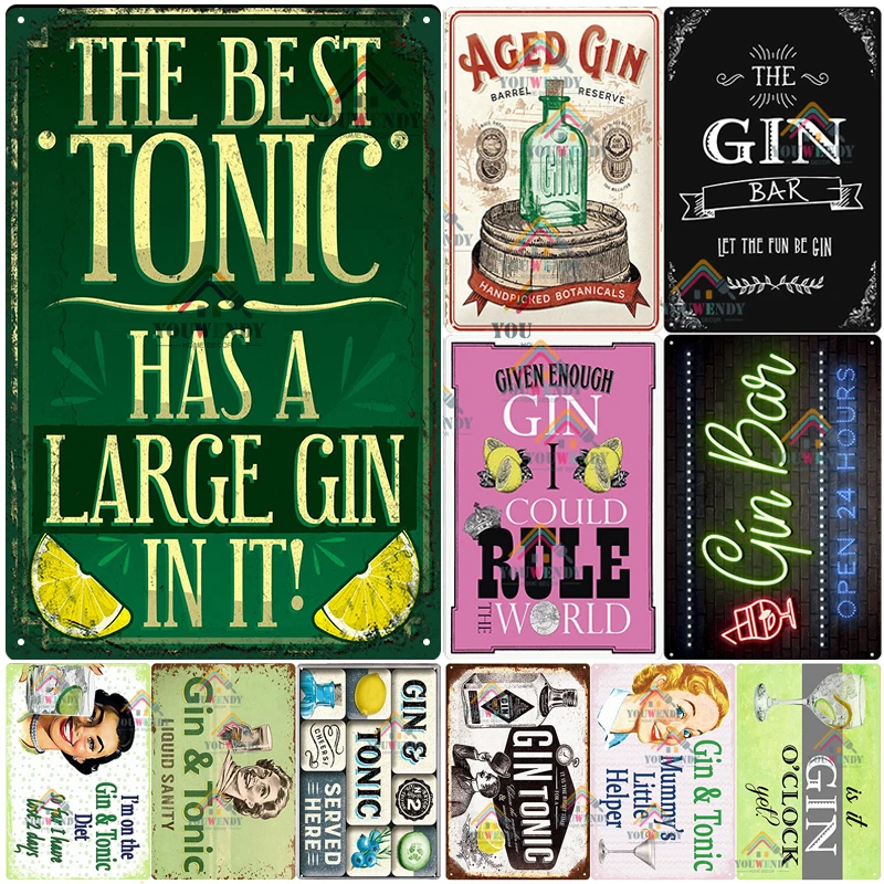 Retro Gin Metal Signs Vintage Wine Tin Sign Metal Alcohol Plaque for Home Kitchen Bar Pub Club Man Cave Decoration Wall Decor
Retro Gin Metal Signs Vintage Wine Tin Sign Metal Alcohol Plaque for Home Kitchen Bar Pub Club Man Cave Decoration Wall Decor
