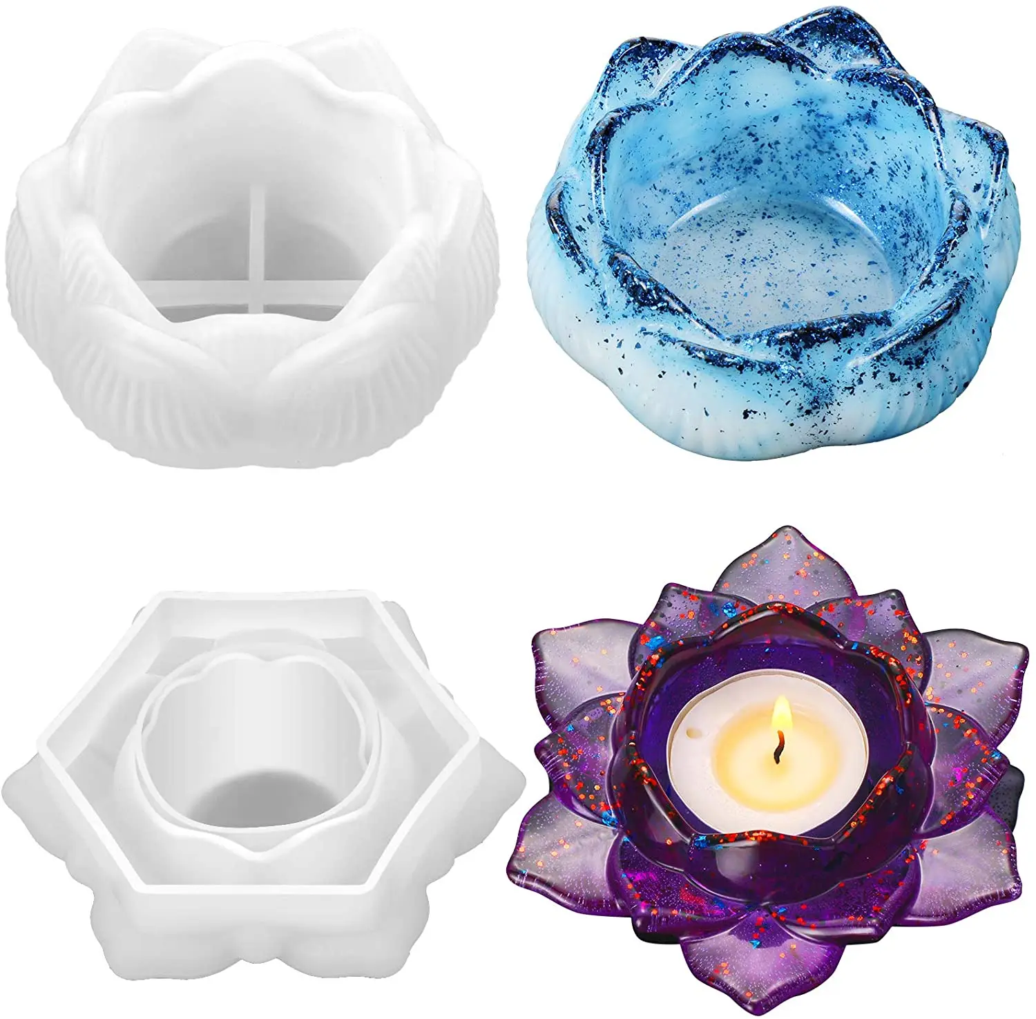1pcs Lotus Silicone Mold Candlestick Resin Mold Diy Resin Art Casting Molds for Jewelry Storage Box Candle Holder Home Decor
1pcs Lotus Silicone Mold Candlestick Resin Mold Diy Resin Art Casting Molds for Jewelry Storage Box Candle Holder Home Decor