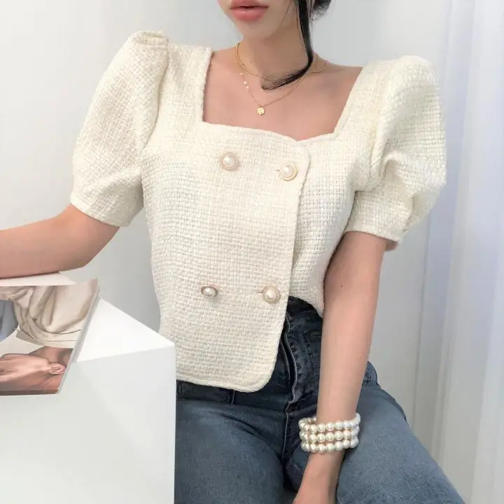 Korean Style Full Sleeve Coat Women Square Collar Elegant Short Jackets Female Double Breasted Clothes Coats Ladies
Korean Style Full Sleeve Coat Women Square Collar Elegant Short Jackets Female Double Breasted Clothes Coats Ladies