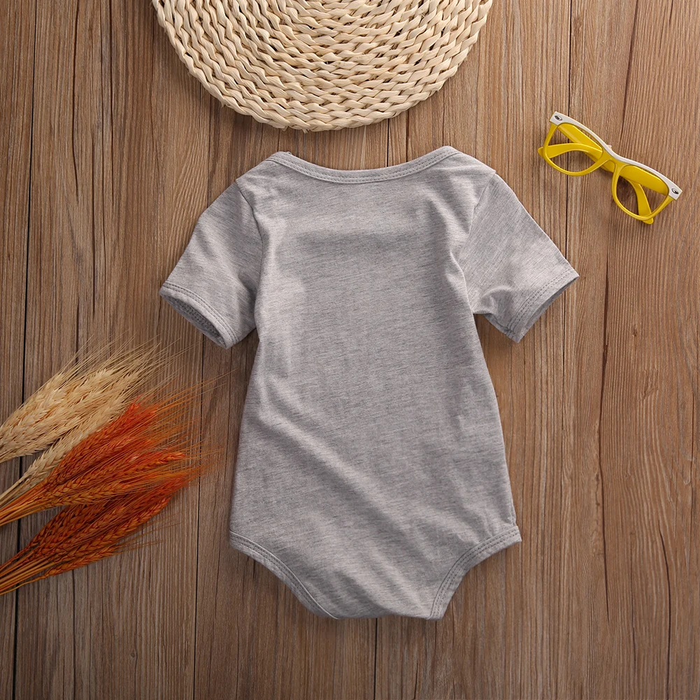 

Newly Summer Baby Clothes Newborn Infant Toddler Cotton Kids Baby Boy Girl Short O-neck Romper Jumpsuit Clothes Outfit Age 0-24M