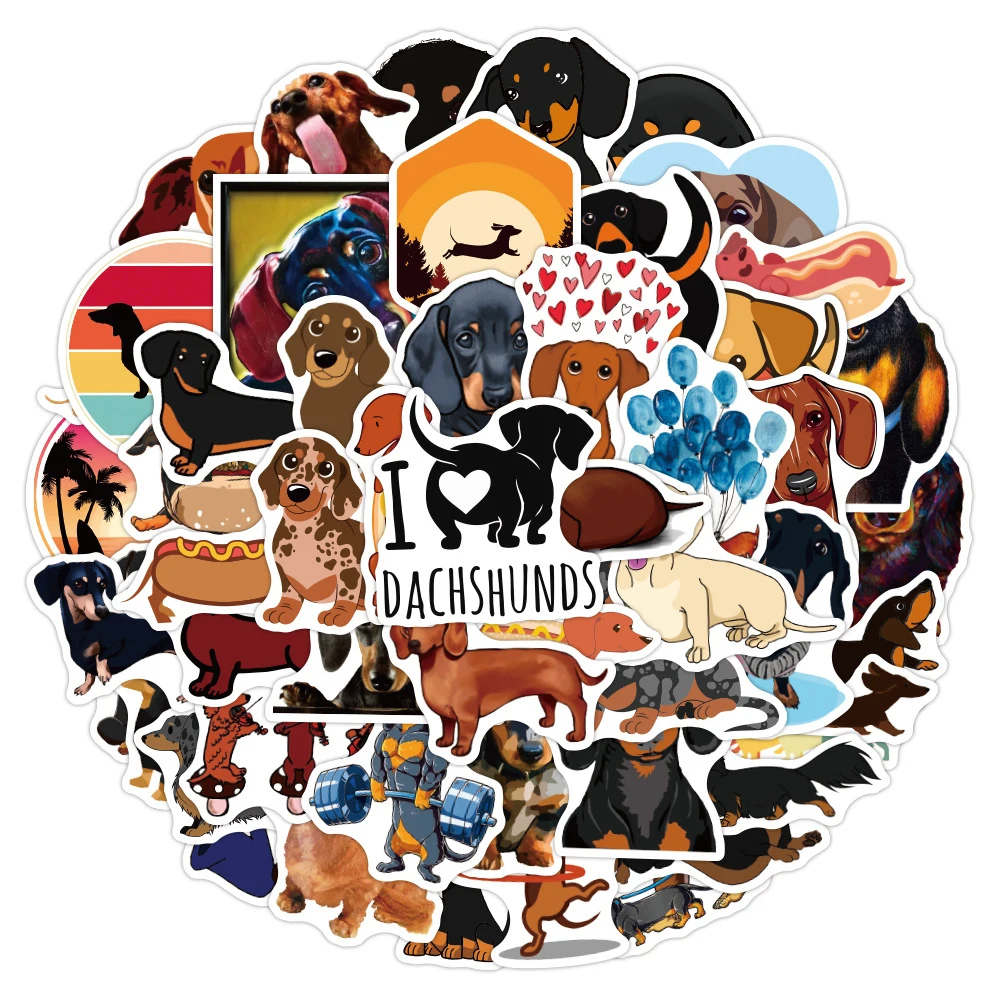 10/30/50PCS Kawaii Dachshund Dog Cartoon Waterproof Stickers Bike Skateboard Guitar Laptop Luggage Classic Toy Sticker for Kids
10/30/50PCS Kawaii Dachshund Dog Cartoon Waterproof Stickers Bike Skateboard Guitar Laptop Luggage Classic Toy Sticker for Kids
