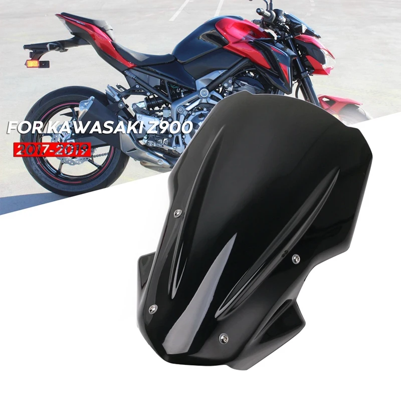 Black Motorcycle Windshield Windscreens Double Bubble Air Wind Deflector Fit for Kawasaki Z900 Z 900 2017 2018 2019
Black Motorcycle Windshield Windscreens Double Bubble Air Wind Deflector Fit for Kawasaki Z900 Z 900 2017 2018 2019