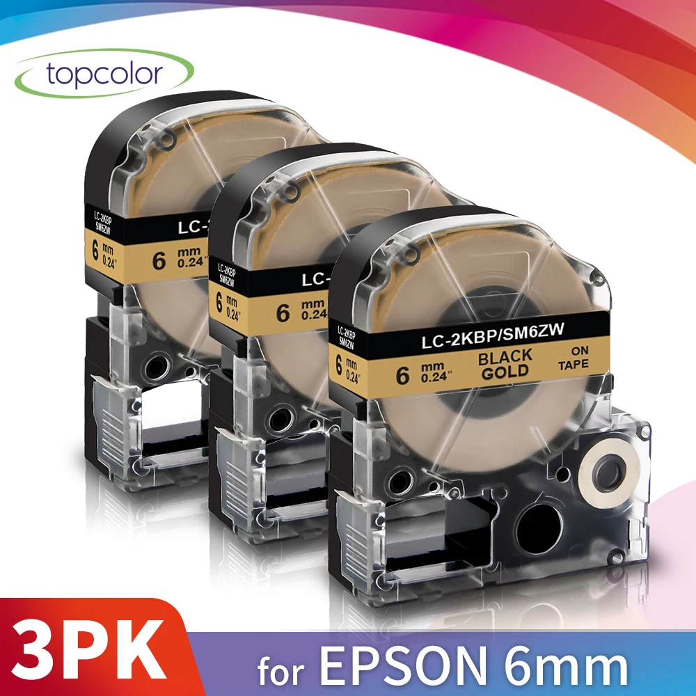Topcolor 3PK 1/4 "6 мм * 8 м совместим с Epson запечатанных лент для черный золотистого принтера лента для принтера Epson KingJim этикетировщик SR-GL1 SR950 530
Topcolor 3PK 1/4 "6 мм * 8 м совместим с Epson запечатанных лент для черный золотистого принтера лента для принтера Epson KingJim этикетировщик SR-GL1 SR950 530