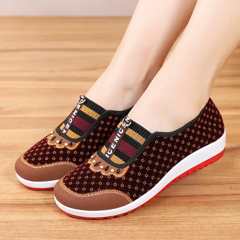 Туфли NiceShoes женские на мягкой нескользящей подошве, тканевые туфли для отдыха среднего возраста, плоская подошва, повседневная обувь для ма...
Туфли NiceShoes женские на мягкой нескользящей подошве, тканевые туфли для отдыха среднего возраста, плоская подошва, повседневная обувь для ма...