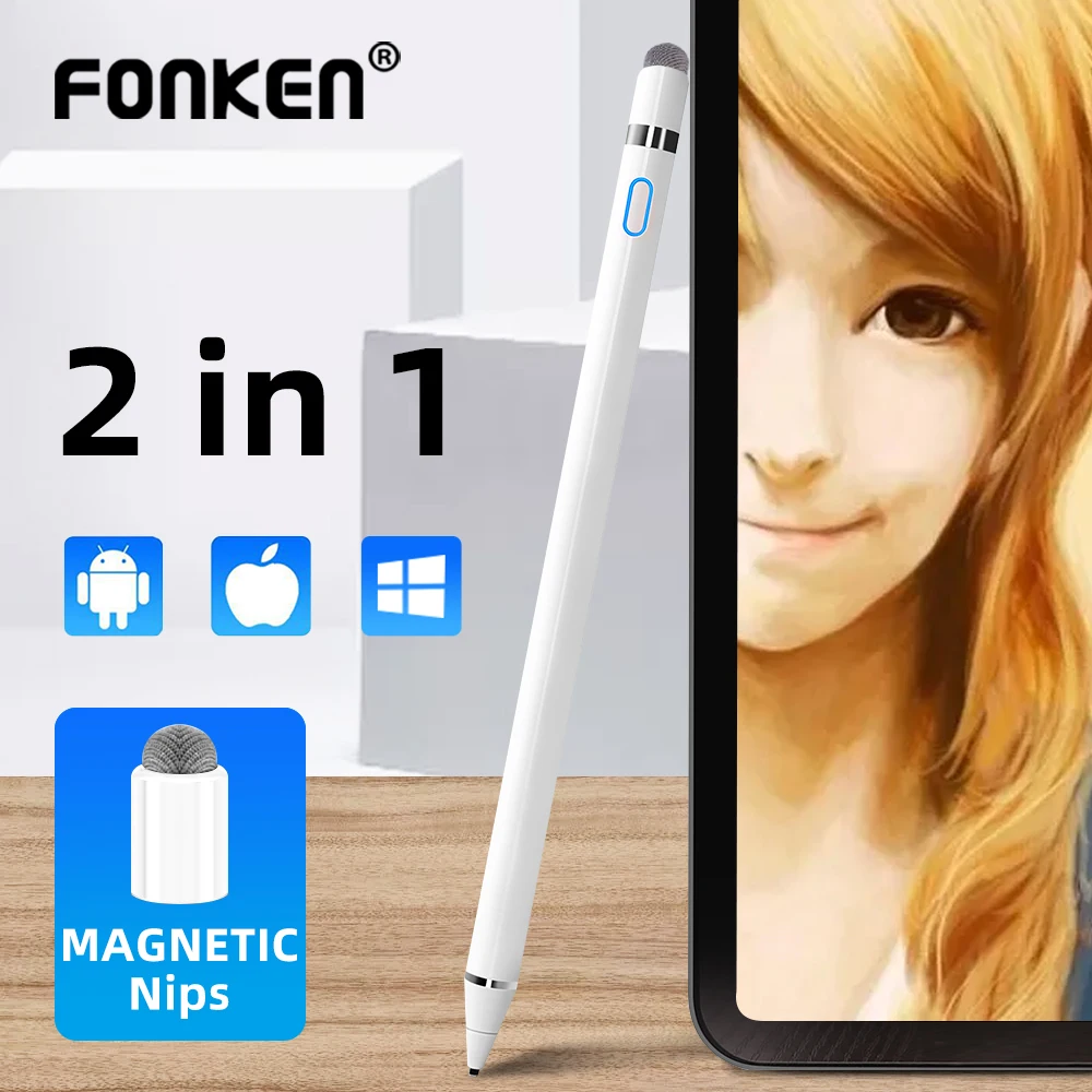 For iPad Pro 11 12.9 7 Pencil Stylus Pen 2 In 1 Tablet Screen Pen Touch Pen Active Capacitive For Drawing for samsung Android
For iPad Pro 11 12.9 7 Pencil Stylus Pen 2 In 1 Tablet Screen Pen Touch Pen Active Capacitive For Drawing for samsung Android
