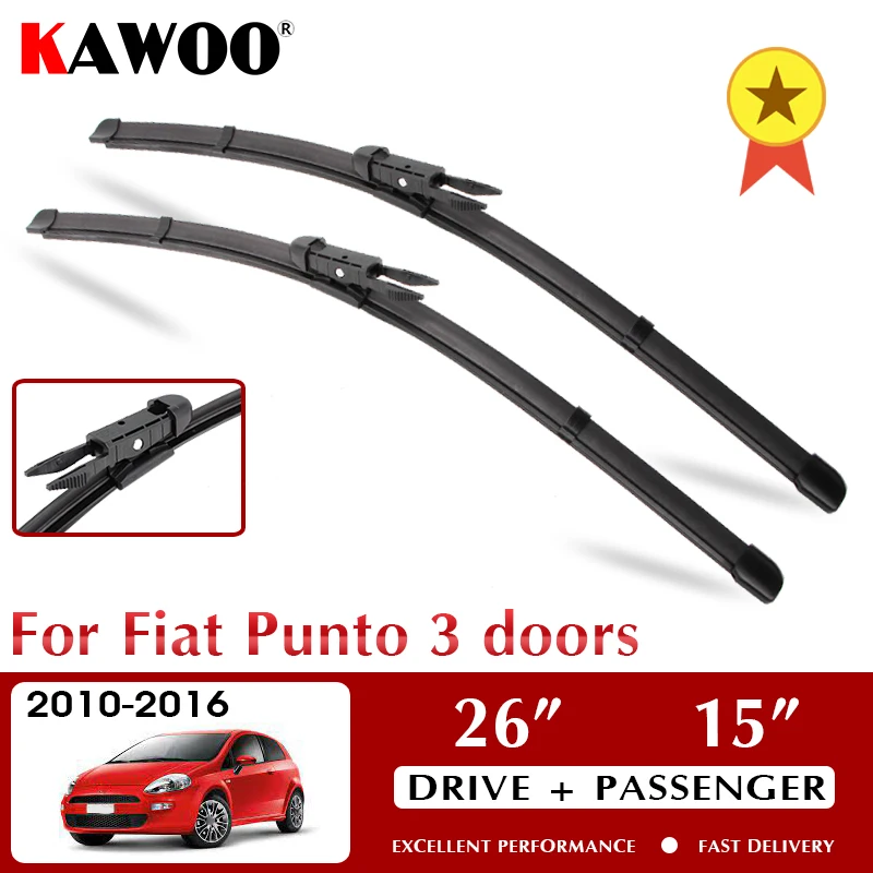 KAWOO Щетка стеклоочистителя автомобиля для Fiat Punto 3 двери 2010-2016 лобовое стекло аксессуары 26 "+ 15" LHD RHD
KAWOO Щетка стеклоочистителя автомобиля для Fiat Punto 3 двери 2010-2016 лобовое стекло аксессуары 26 "+ 15" LHD RHD