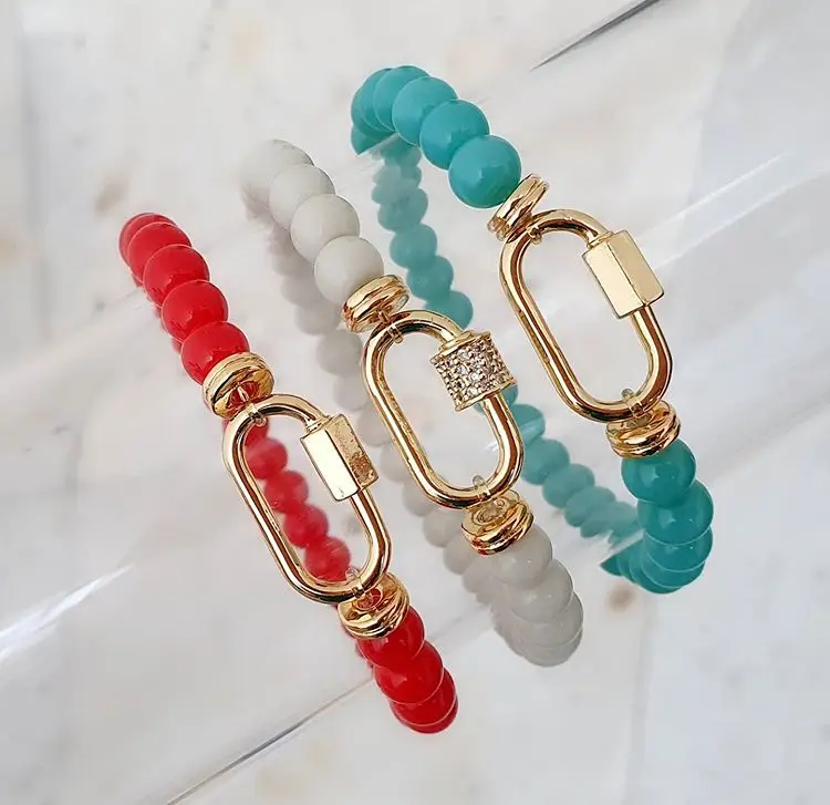 5Pcs CZ Micro Paved Oval Screw Clasps Connector 8mm Malaysian Jades Round Beads Elastic Strings Bracelet Handmade Women Jewelry
5Pcs CZ Micro Paved Oval Screw Clasps Connector 8mm Malaysian Jades Round Beads Elastic Strings Bracelet Handmade Women Jewelry