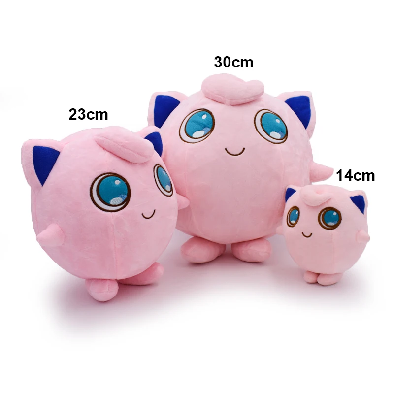 3 размера 14/23/30 см Jigglypuff плюшевая игрушка карманная Кукла мультфильм аниме Peluche