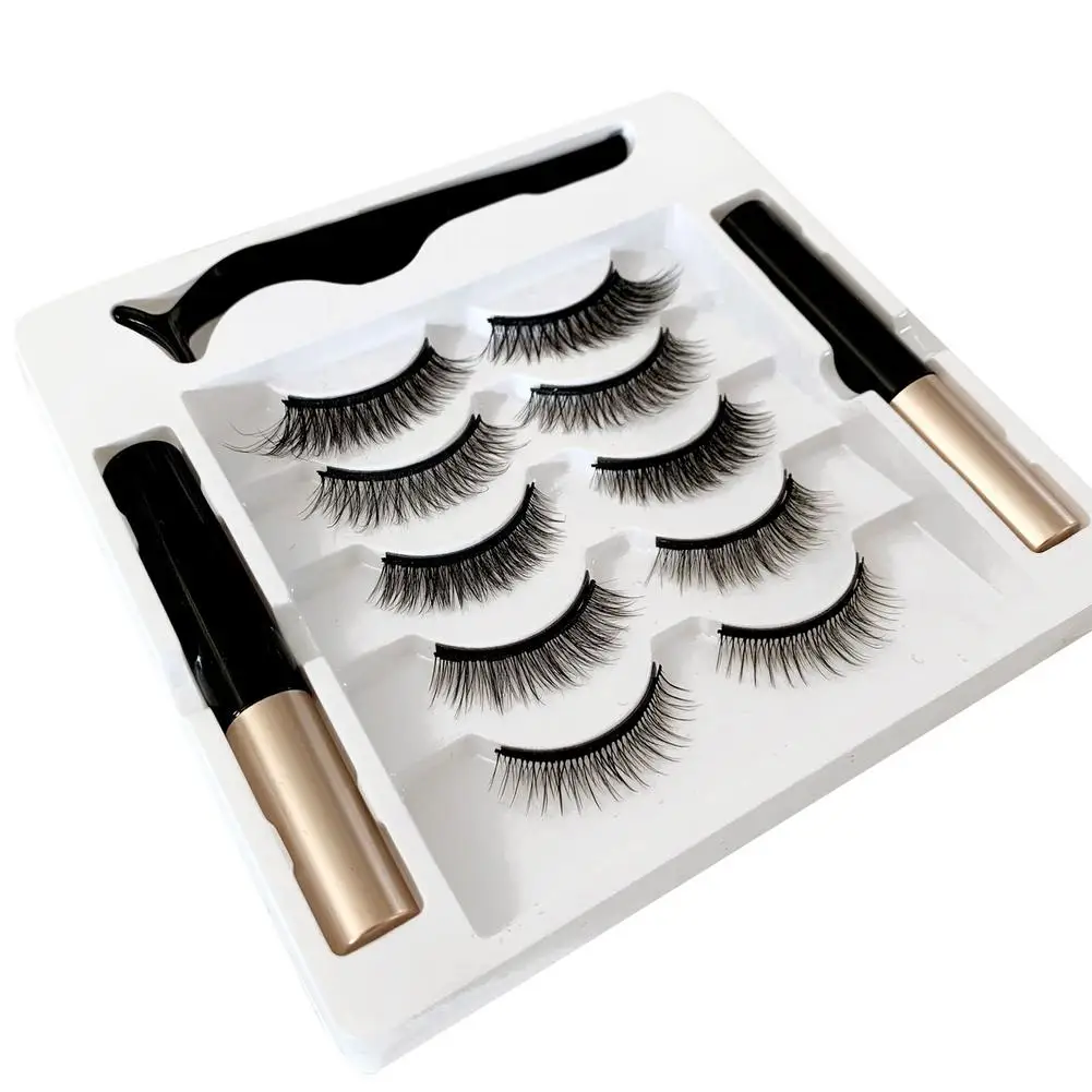 5pairs 1pcs Reusable Magnetic Fake Lash With Eyeliner Long Lasting Waterproof No Eyelashes Falling Off Natural Fake Lashes
5pairs 1pcs Reusable Magnetic Fake Lash With Eyeliner Long Lasting Waterproof No Eyelashes Falling Off Natural Fake Lashes