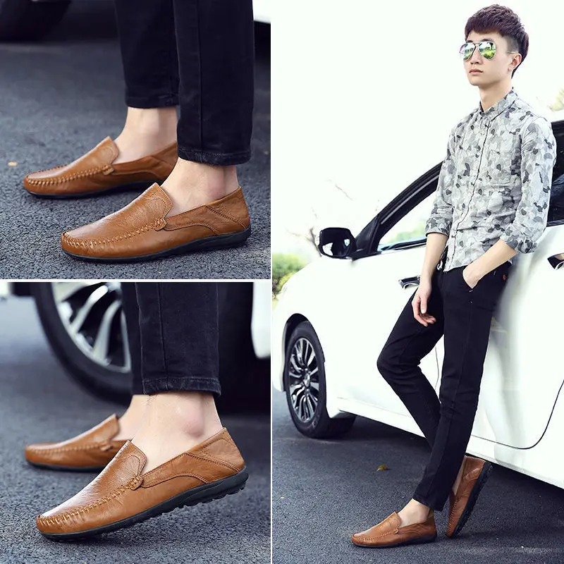 plus size Spring/Summer Men's Casual Leather Shoes Soft Bottom Breathable Pea Shoes Fashion Loafers Men's Shoes Driving Shoes
plus size Spring/Summer Men's Casual Leather Shoes Soft Bottom Breathable Pea Shoes Fashion Loafers Men's Shoes Driving Shoes