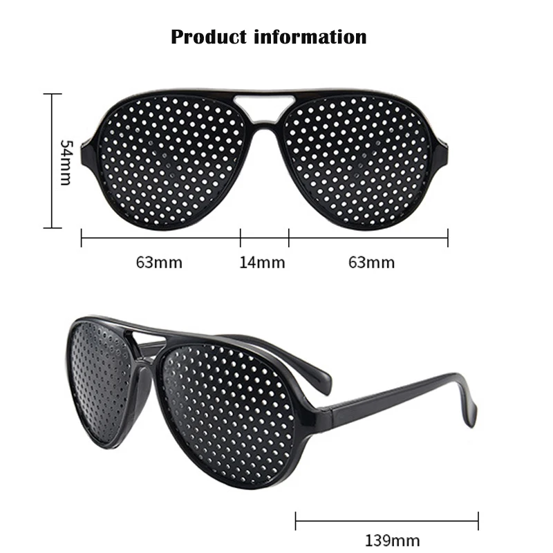 Relieve Pinhole Glasses Men Women Corrective Anti-Fatigue Myopia Glasses Reading Exercise Protector Eyesight Black Wholesale
Relieve Pinhole Glasses Men Women Corrective Anti-Fatigue Myopia Glasses Reading Exercise Protector Eyesight Black Wholesale