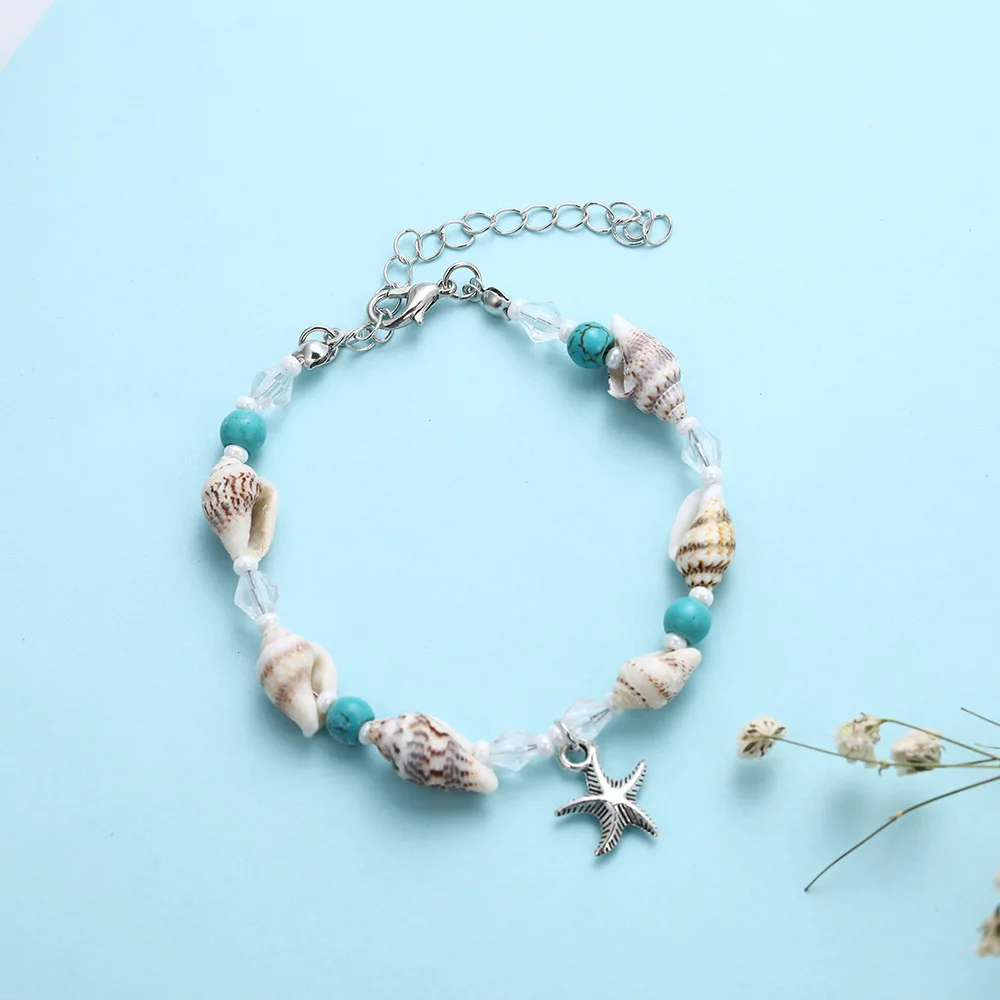 2020 Boho Style Ankle Bracelet Bohemia Starfish Charms Beach Anklet Shell For Women handmade leg bracelet Jewelry
2020 Boho Style Ankle Bracelet Bohemia Starfish Charms Beach Anklet Shell For Women handmade leg bracelet Jewelry