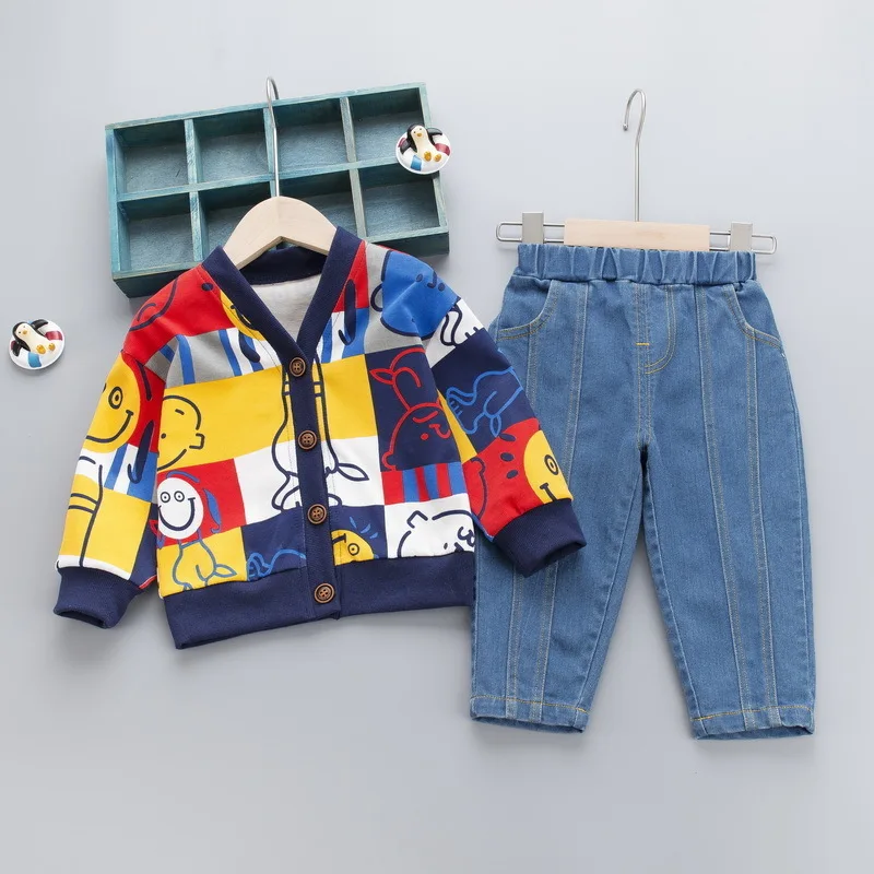 Korean Boys' New Spring And Autumn 2020 Baby Cute Cartoon Color Matching Fashion Cardigan Long Sleeve Sweater
Korean Boys' New Spring And Autumn 2020 Baby Cute Cartoon Color Matching Fashion Cardigan Long Sleeve Sweater