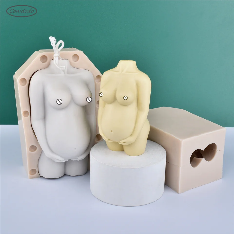 Pregnancy Torso Silicone Body Candles Mold Female Mother Design Naked Body Scented Soap Soft DIY Handmade 3D Stereo Art Mould
Pregnancy Torso Silicone Body Candles Mold Female Mother Design Naked Body Scented Soap Soft DIY Handmade 3D Stereo Art Mould