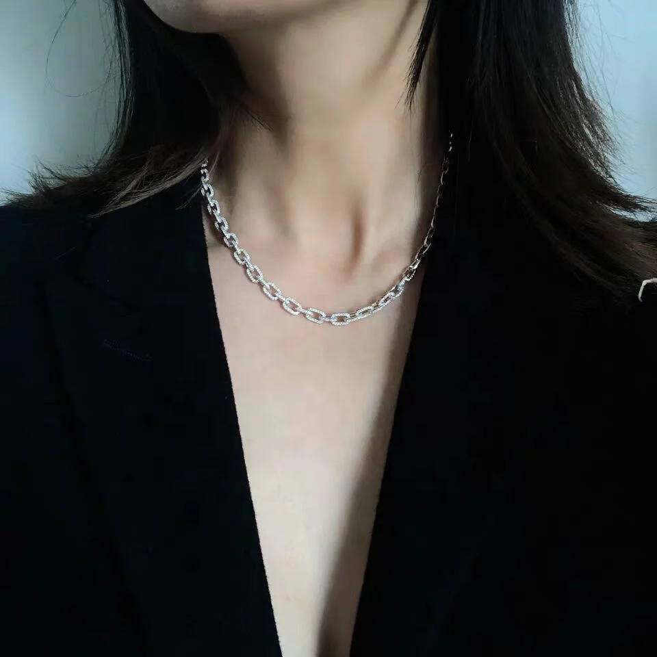 iced out bling silver color 15" 16" 18" open link chain choker for women news hip hop styles choker necklace jewelry for party
iced out bling silver color 15" 16" 18" open link chain choker for women news hip hop styles choker necklace jewelry for party