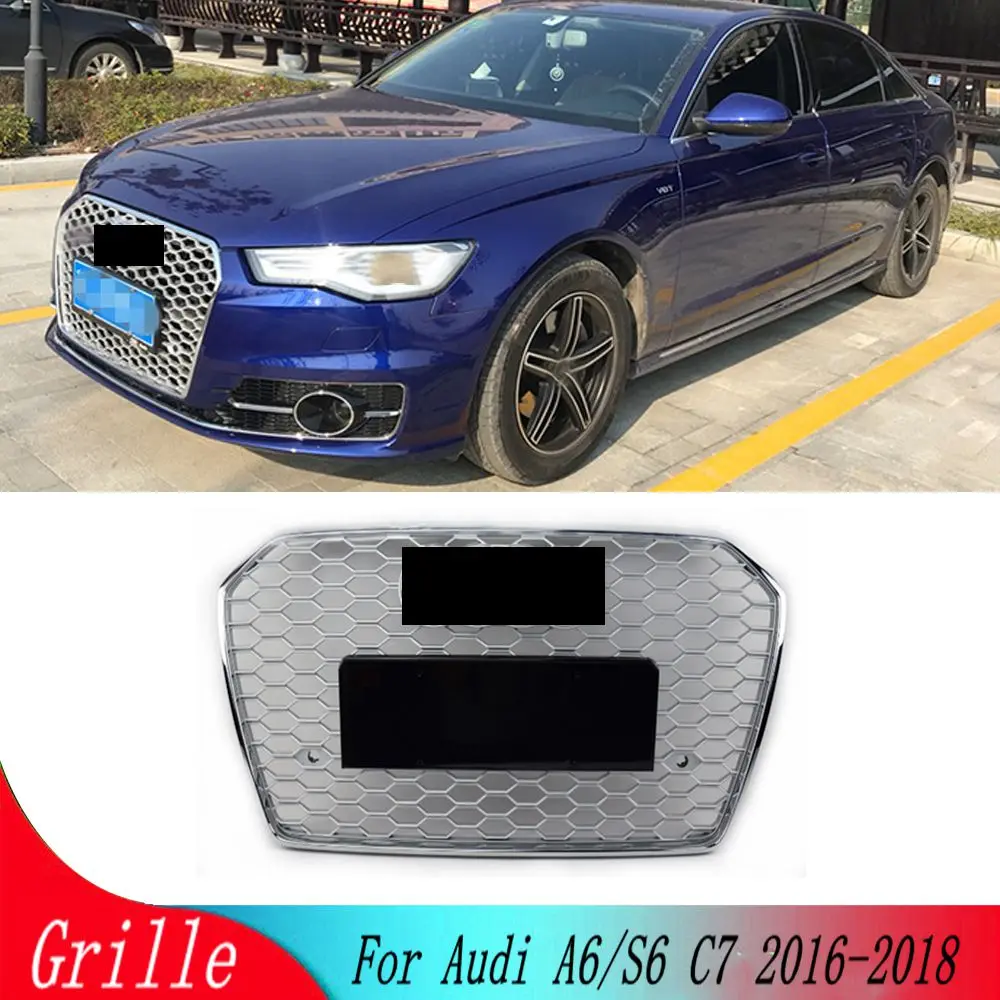 For Audi A6/S6 2016 2017 2018 ( for RS6 style) Car Accessory Front Bumper Grille Centre Panel Styling Upper Grill 16 17 18
For Audi A6/S6 2016 2017 2018 ( for RS6 style) Car Accessory Front Bumper Grille Centre Panel Styling Upper Grill 16 17 18