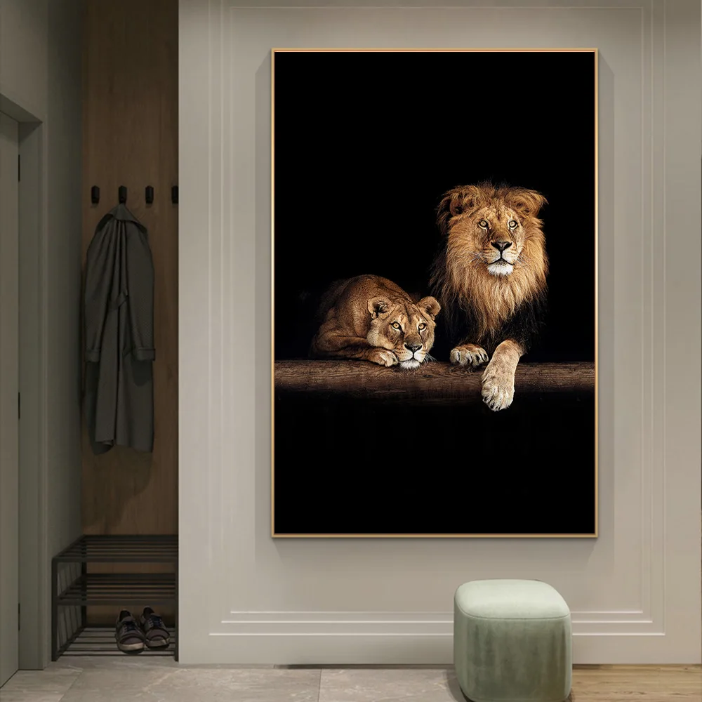 African Lion Lioness In The Dark Art Canvas Print Painting Wild Animals Wall Picture Living Room Modern Home Decoration Poster
African Lion Lioness In The Dark Art Canvas Print Painting Wild Animals Wall Picture Living Room Modern Home Decoration Poster