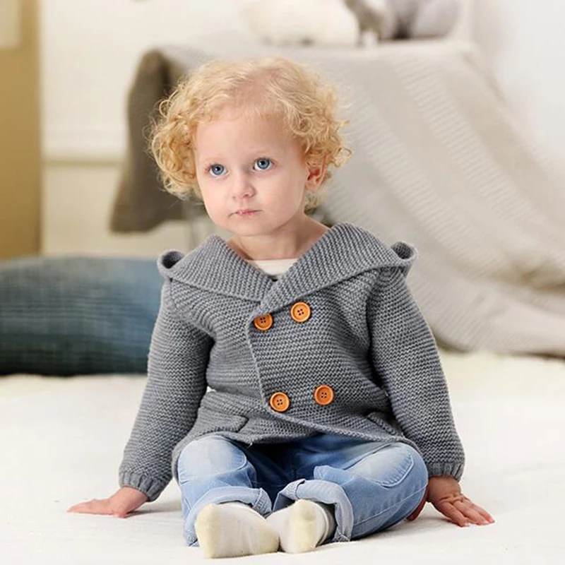 New Autumn Baby Boys Girls Knitted Cardigan Jackets Winter Infant Baby Kids Sweaters Long Sleeve Hooded Coat Kids Clothing
New Autumn Baby Boys Girls Knitted Cardigan Jackets Winter Infant Baby Kids Sweaters Long Sleeve Hooded Coat Kids Clothing