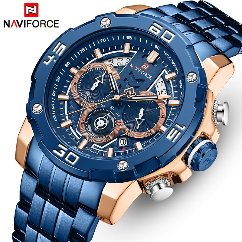 Часы NAVIFORCE мужские, спортивные, светящиеся, водонепроницаемые, кварцевые, с датой, хронографом, военные
Часы NAVIFORCE мужские, спортивные, светящиеся, водонепроницаемые, кварцевые, с датой, хронографом, военные