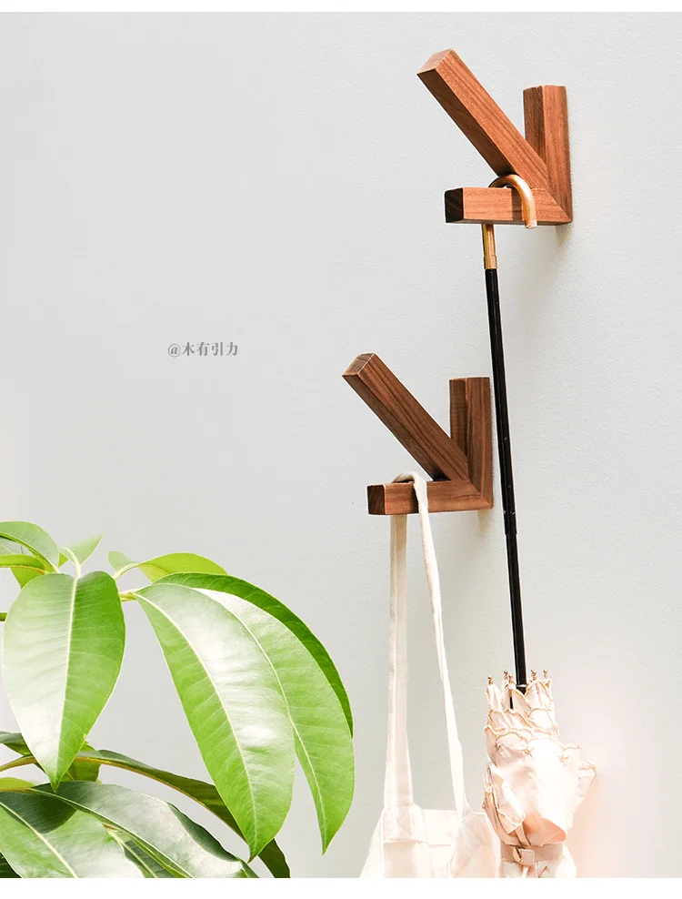 Natural wood hooks wall coat hanger free punch wall decoration Storage Hanger Black walnut solid wooden arrow hook Nordic
Natural wood hooks wall coat hanger free punch wall decoration Storage Hanger Black walnut solid wooden arrow hook Nordic