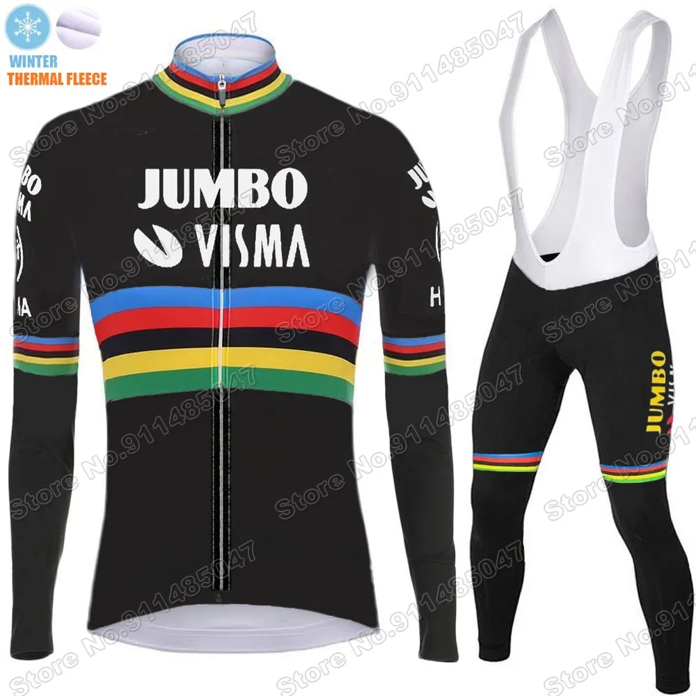 Cycling Jersey Pro Team Jumbo Visma Champion 2022 Set Winter Black Clothing Long Sleeve MTB Bike Road Pants Bib Ropa Ciclismo
Cycling Jersey Pro Team Jumbo Visma Champion 2022 Set Winter Black Clothing Long Sleeve MTB Bike Road Pants Bib Ropa Ciclismo