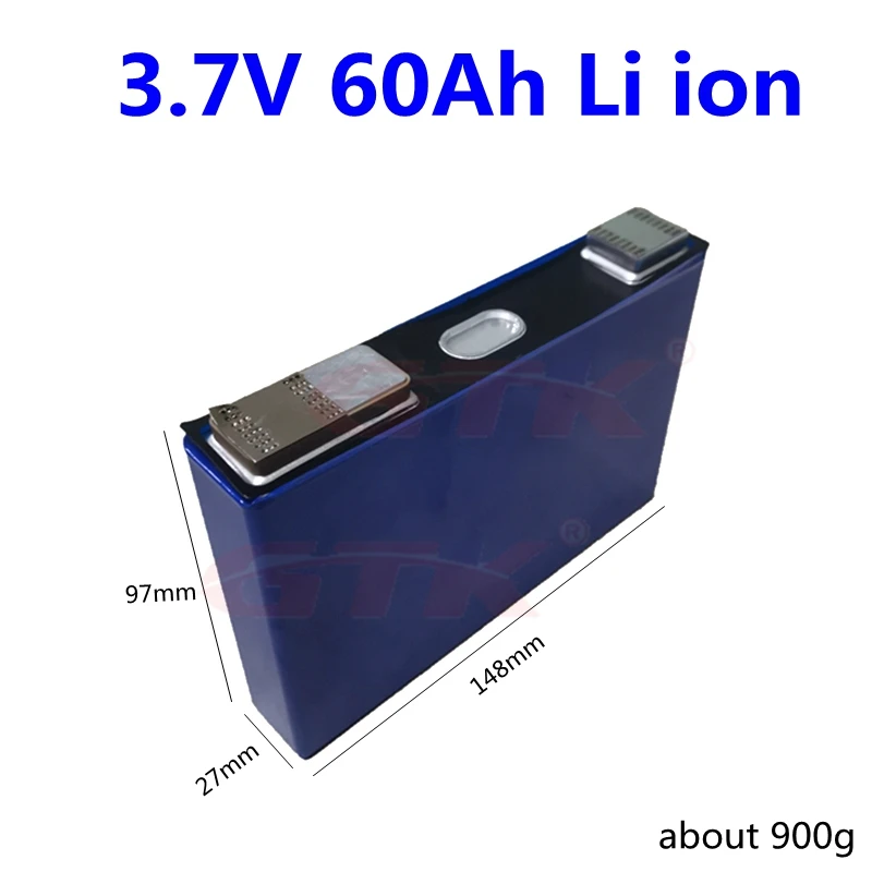 GTK 3.7V 60Ah Lithium battery 3.7v li-ion cell 3C discharge for diy 12V 24V 48v scooter electric vehicles Ebike motorcycle
GTK 3.7V 60Ah Lithium battery 3.7v li-ion cell 3C discharge for diy 12V 24V 48v scooter electric vehicles Ebike motorcycle