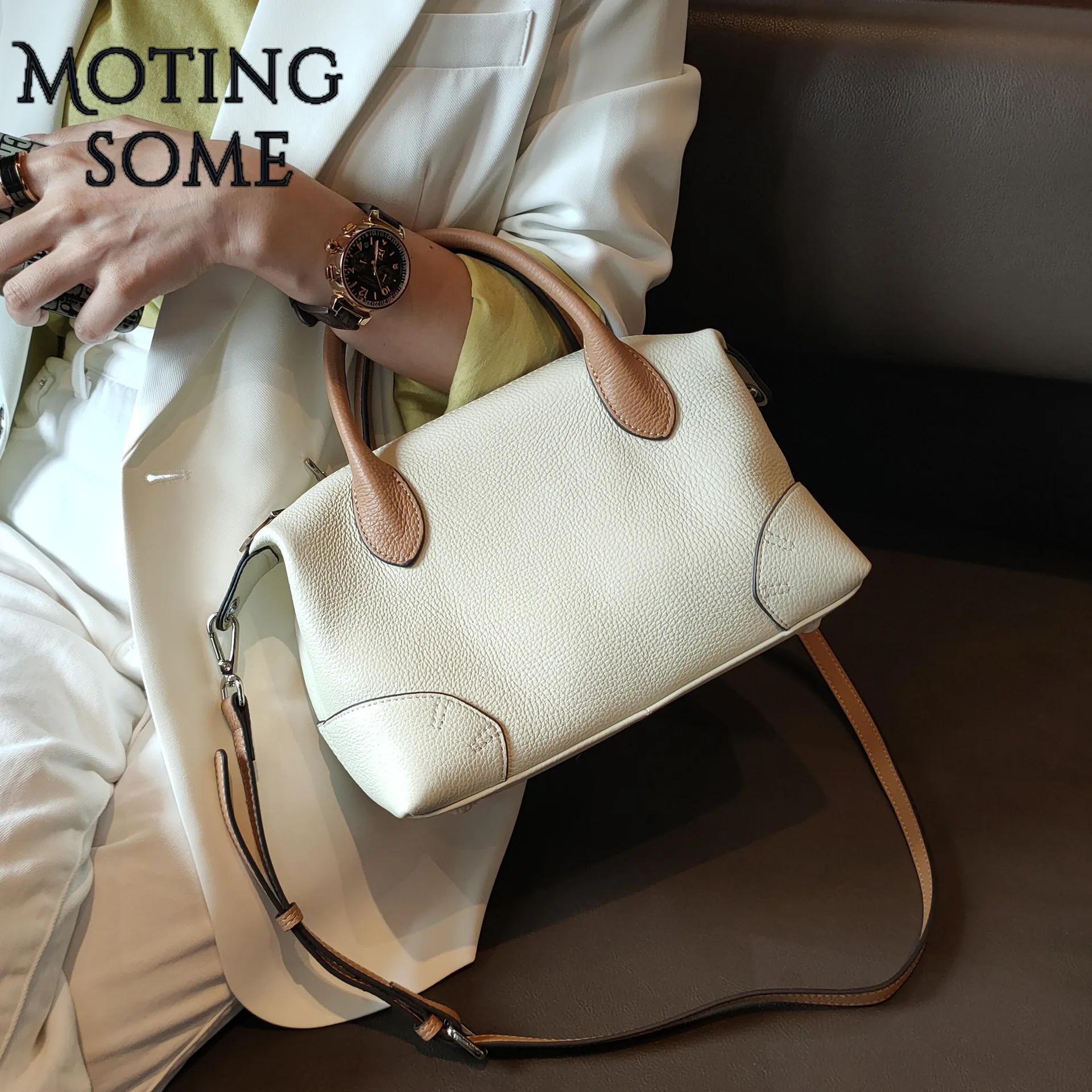 Minimalism Style Luxury Genuine Leather Soft Cowhide Women Pouch Shoulder Bags for Female Handbags and Purses Totes 2021 Spring 
Minimalism Style Luxury Genuine Leather Soft Cowhide Women Pouch Shoulder Bags for Female Handbags and Purses Totes 2021 Spring