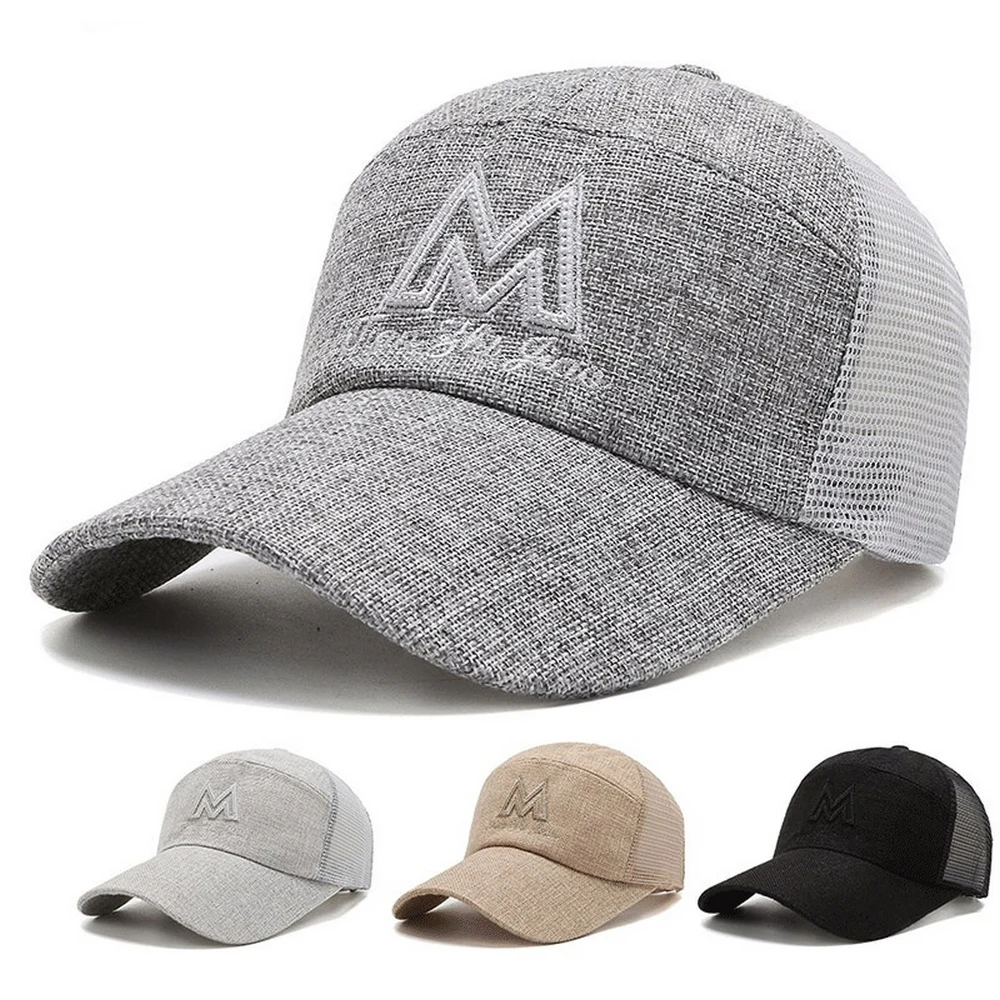 Spring And Summer Man Baseball Caps Casual Style Flax Embroidery Grid Long Brim Breathable Outdoor Play Male Hats
Spring And Summer Man Baseball Caps Casual Style Flax Embroidery Grid Long Brim Breathable Outdoor Play Male Hats