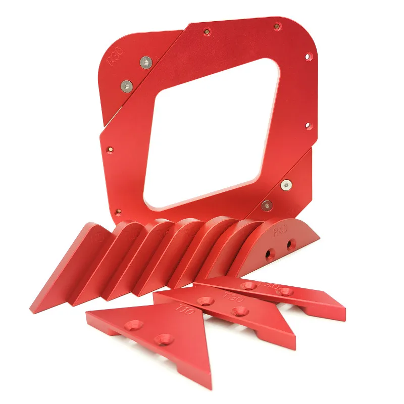 Woodworking Fillet Gauge Aluminium Alloy Bevel Gauge Angle Ruler Contour Gauge Arc Radius Quick-Jig Round Corner Template
Woodworking Fillet Gauge Aluminium Alloy Bevel Gauge Angle Ruler Contour Gauge Arc Radius Quick-Jig Round Corner Template