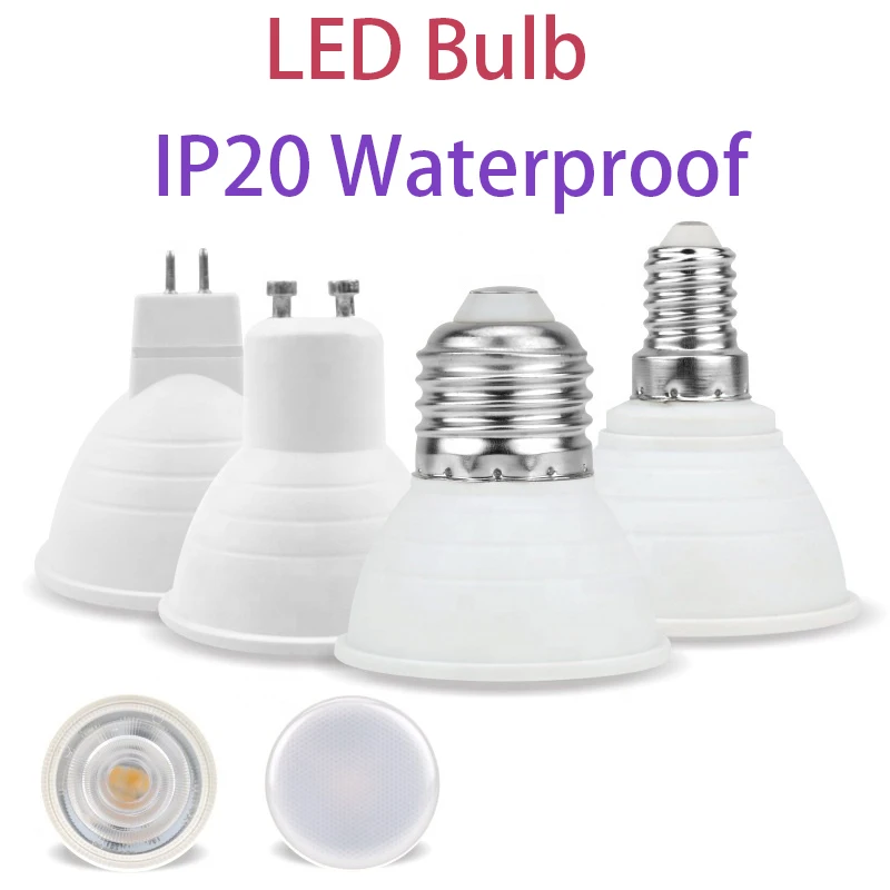 LED Bulb IP20Waterproof Spot Light E27 E14 MR16 GU10 Plastic Bag Aluminum Cup White Warm Lamp for Home Bedroom Living Room
LED Bulb IP20Waterproof Spot Light E27 E14 MR16 GU10 Plastic Bag Aluminum Cup White Warm Lamp for Home Bedroom Living Room
