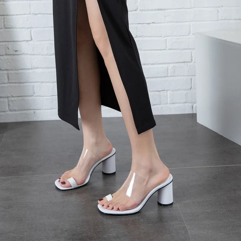 MEMUNIA 2020 quality 8.5cm high heels ladies sandals flip flops transparent pvc summer sandals fashion casual party shoes woman
MEMUNIA 2020 quality 8.5cm high heels ladies sandals flip flops transparent pvc summer sandals fashion casual party shoes woman