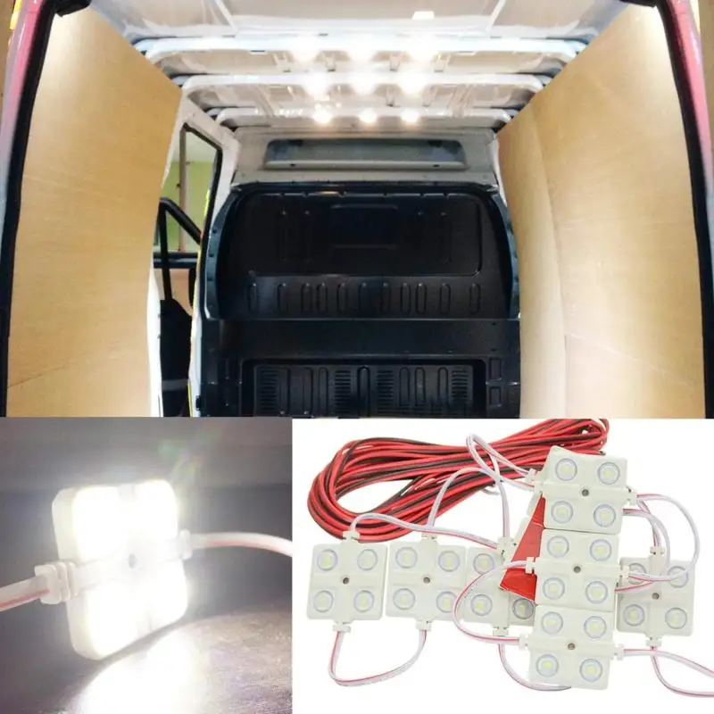 10Pcs 12V LED Trunk Roof Light String Kit Van Interior Ceiling Lighting 2835 LEDs 5m Extension Cable Pickups Boat Caravan RV
10Pcs 12V LED Trunk Roof Light String Kit Van Interior Ceiling Lighting 2835 LEDs 5m Extension Cable Pickups Boat Caravan RV