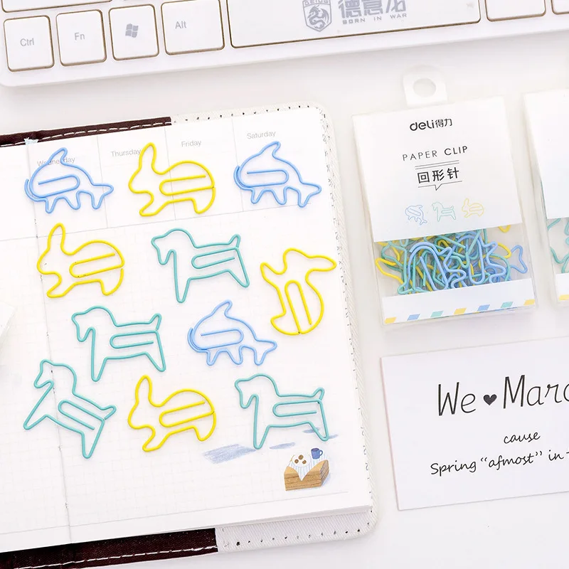 Nordic style cute paper clip creative cartoon color metal paper clip bookmark holder office stationery
Nordic style cute paper clip creative cartoon color metal paper clip bookmark holder office stationery