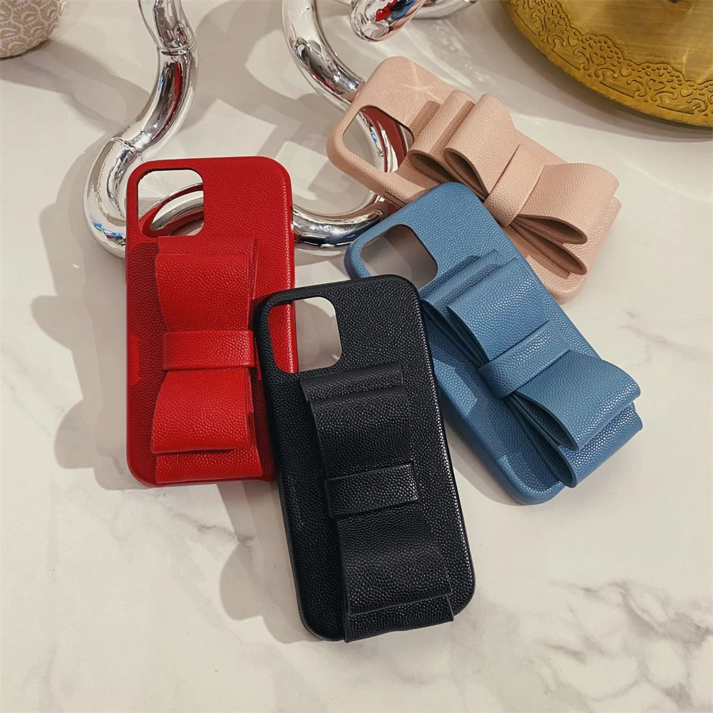 3D Leather Bow Wrist holder Simple Soft Silicone Phone Case For iPhone 13 12 Pro Max 11 7 8 Plus XR X XS SE2 cute Case
3D Leather Bow Wrist holder Simple Soft Silicone Phone Case For iPhone 13 12 Pro Max 11 7 8 Plus XR X XS SE2 cute Case