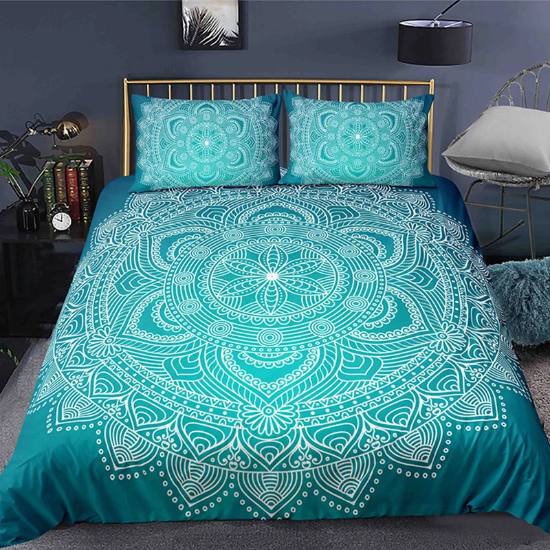 Bohemian 2/3pcs Boho Mandala Bedding Set Twin Queen King Size Comforter Duvet Quilt Cover and Pillowcase Soft Bedclothes 
Bohemian 2/3pcs Boho Mandala Bedding Set Twin Queen King Size Comforter Duvet Quilt Cover and Pillowcase Soft Bedclothes
