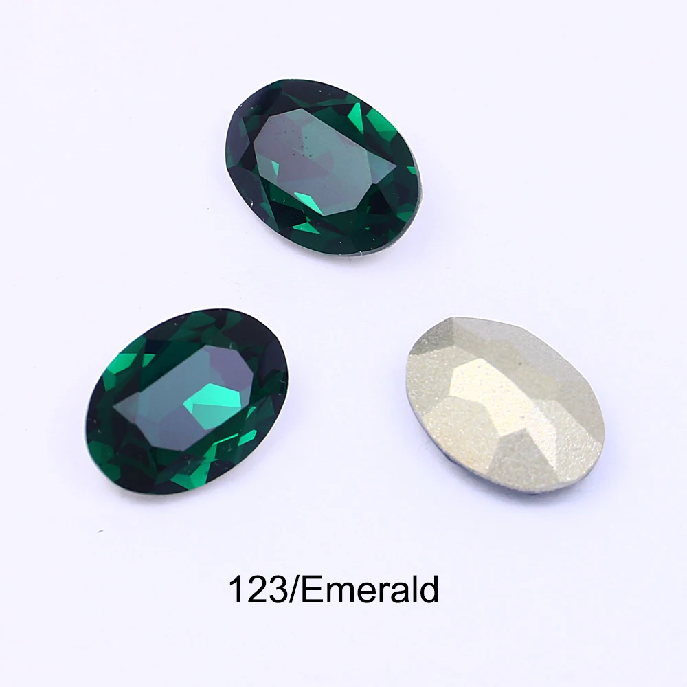 

5/10PCS Oval Strass 3D K9 Glass Fancy Nail Stone Diamond Glass For Clothes Bag Gliter Loose Rhinestone For Jewelry Making 3002