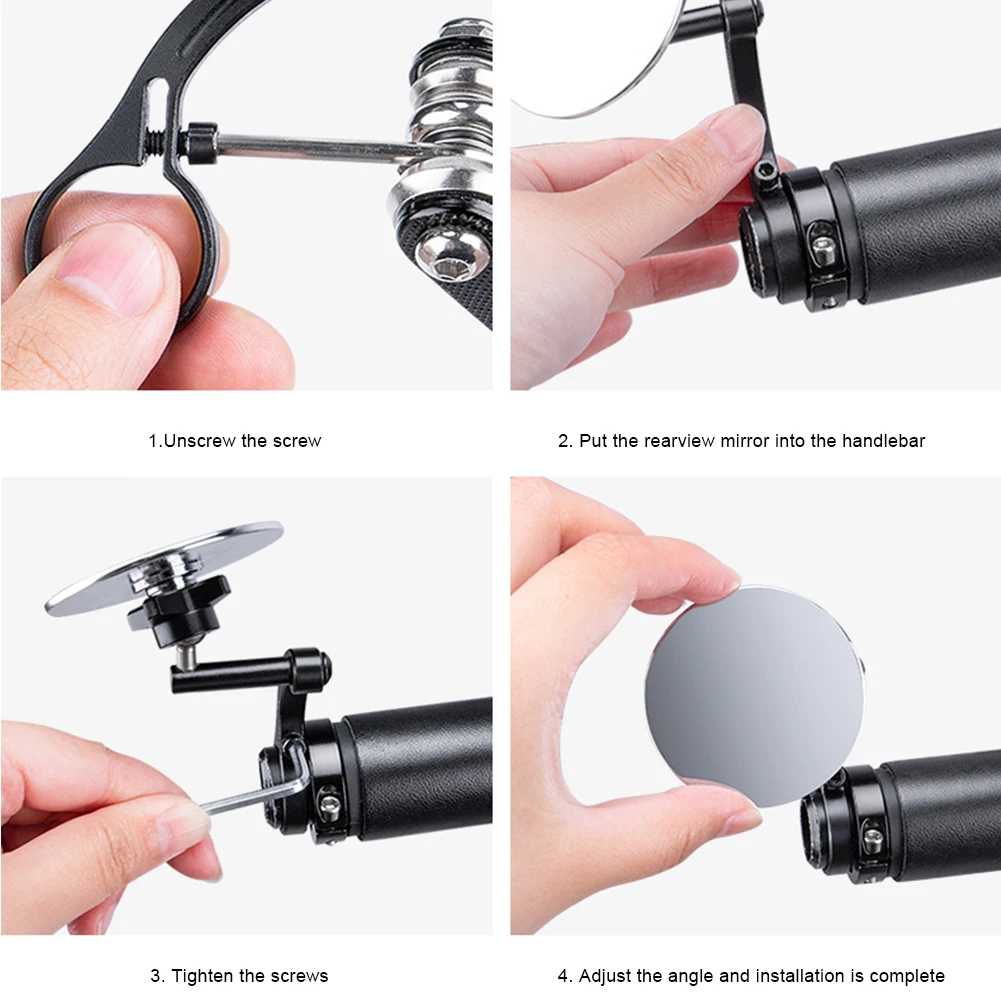 Universal Bicycle Bicycle Accessories Mirror Handlebar Rearview Mirror Rotate Wide-angle For MTB Road Bike Cycling Accessories
Universal Bicycle Bicycle Accessories Mirror Handlebar Rearview Mirror Rotate Wide-angle For MTB Road Bike Cycling Accessories