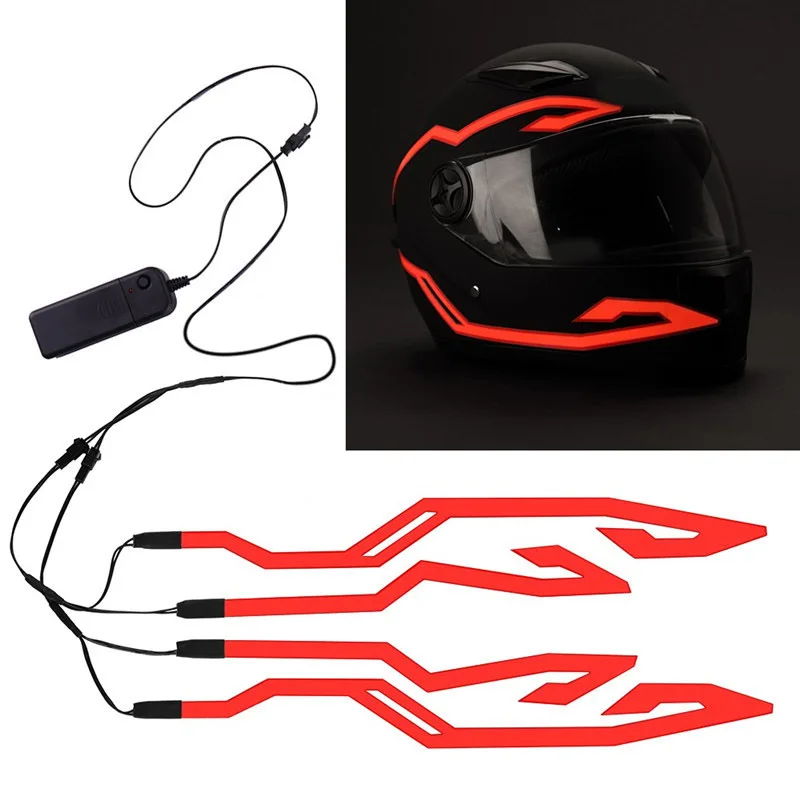 4PCS Motorcycle LED Night Riding Signal Helmet EL Cold Light 4 Mode Helmet led Lights Strip Kit Bar Accessories light decoration
4PCS Motorcycle LED Night Riding Signal Helmet EL Cold Light 4 Mode Helmet led Lights Strip Kit Bar Accessories light decoration