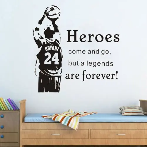 Basketball Star Wall Sticker Kobe Wall Decal Inspiring Phrase Decal Home Fashion Art Deco Sticker Boy Room Decoration Lq16
Basketball Star Wall Sticker Kobe Wall Decal Inspiring Phrase Decal Home Fashion Art Deco Sticker Boy Room Decoration Lq16