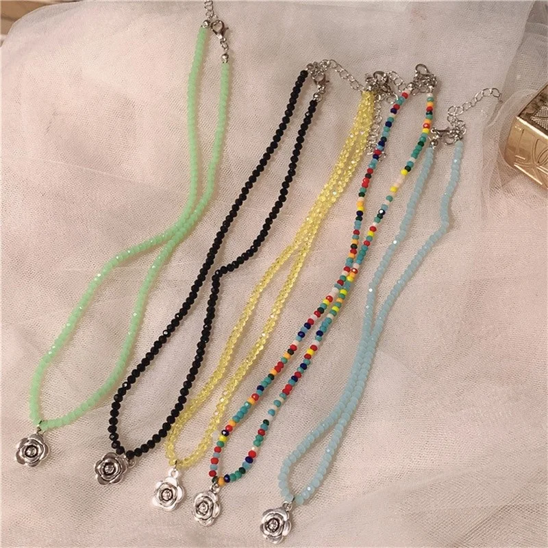 Crystal Resin Flower Necklace Acrylic Flower Necklace Women's Girls Bead Chain Bohemian Retro Women's Jewelry Accessories
Crystal Resin Flower Necklace Acrylic Flower Necklace Women's Girls Bead Chain Bohemian Retro Women's Jewelry Accessories